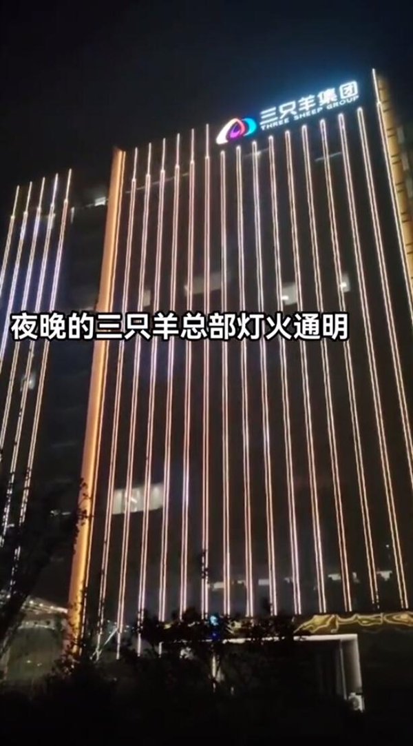 三只羊总部深夜灯火通明：有主播靠直播三只羊总部涨粉数十万