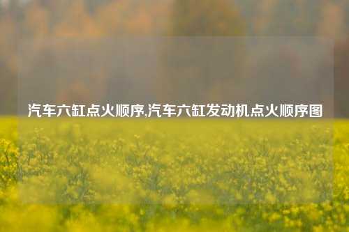 汽车六缸点火顺序,汽车六缸发动机点火顺序图