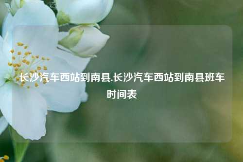 长沙汽车西站到南县,长沙汽车西站到南县班车时间表