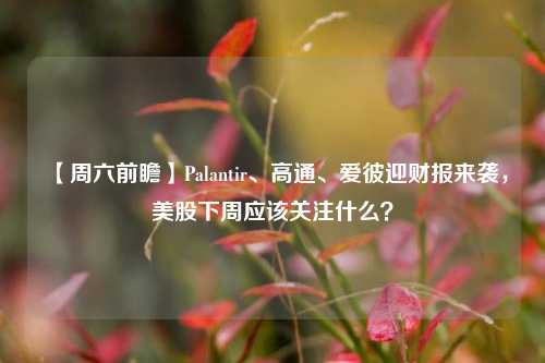 【周六前瞻】Palantir、高通、爱彼迎财报来袭，美股下周应该关注什么？