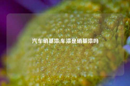 汽车硝基漆,车漆是硝基漆吗