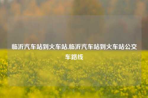 临沂汽车站到火车站,临沂汽车站到火车站公交车路线