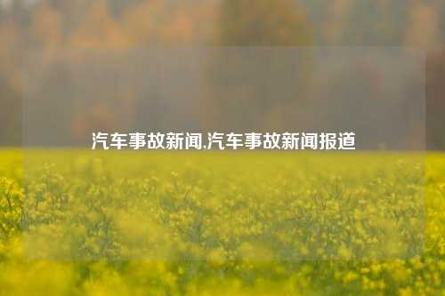 汽车事故新闻,汽车事故新闻报道