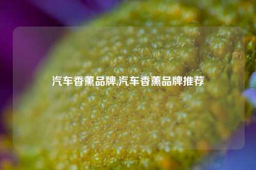 汽车香薰品牌,汽车香薰品牌推荐