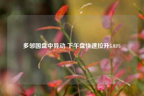 多邻国盘中异动 下午盘快速拉升5.03%