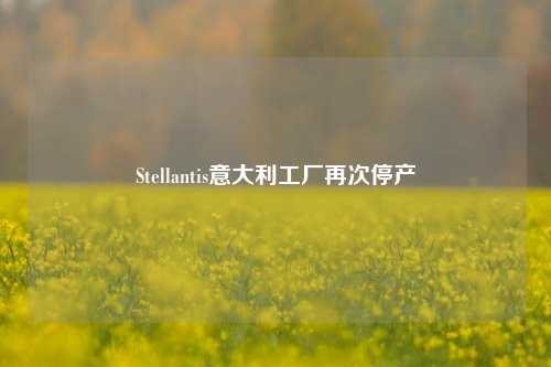 Stellantis意大利工厂再次停产