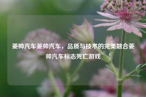 菱帅汽车菱帅汽车，品质与技术的完美融合菱帅汽车标志死亡游戏