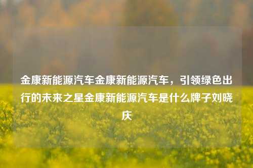 金康新能源汽车金康新能源汽车，引领绿色出行的未来之星金康新能源汽车是什么牌子刘晓庆