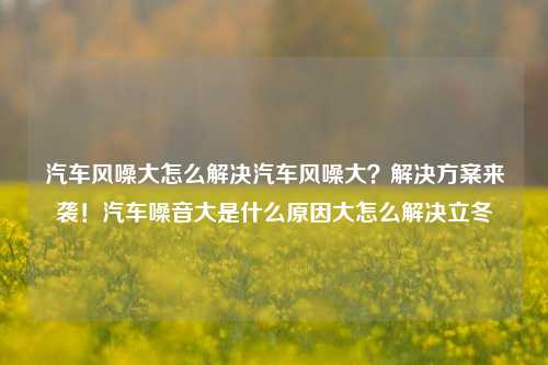 汽车风噪大怎么解决汽车风噪大？解决方案来袭！汽车噪音大是什么原因大怎么解决立冬