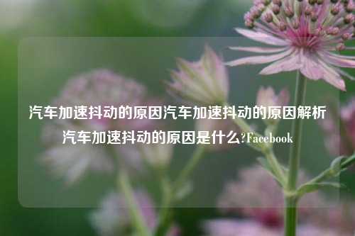 汽车加速抖动的原因汽车加速抖动的原因解析汽车加速抖动的原因是什么?Facebook